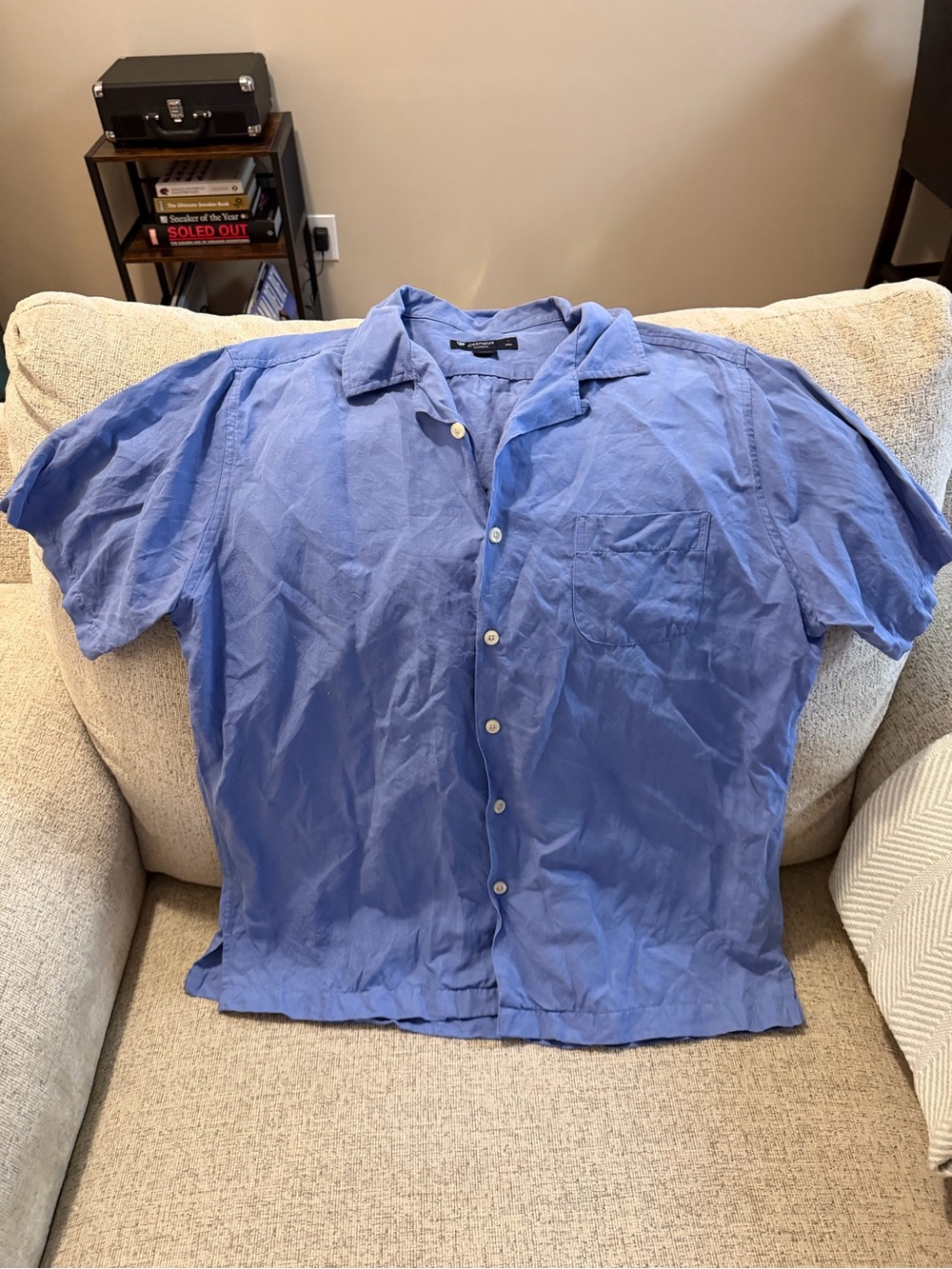 Blue Cremieux button down shirt in a L